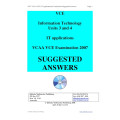 Detailed answers - 2007 VCAA VCE Information Technology Applications Exam